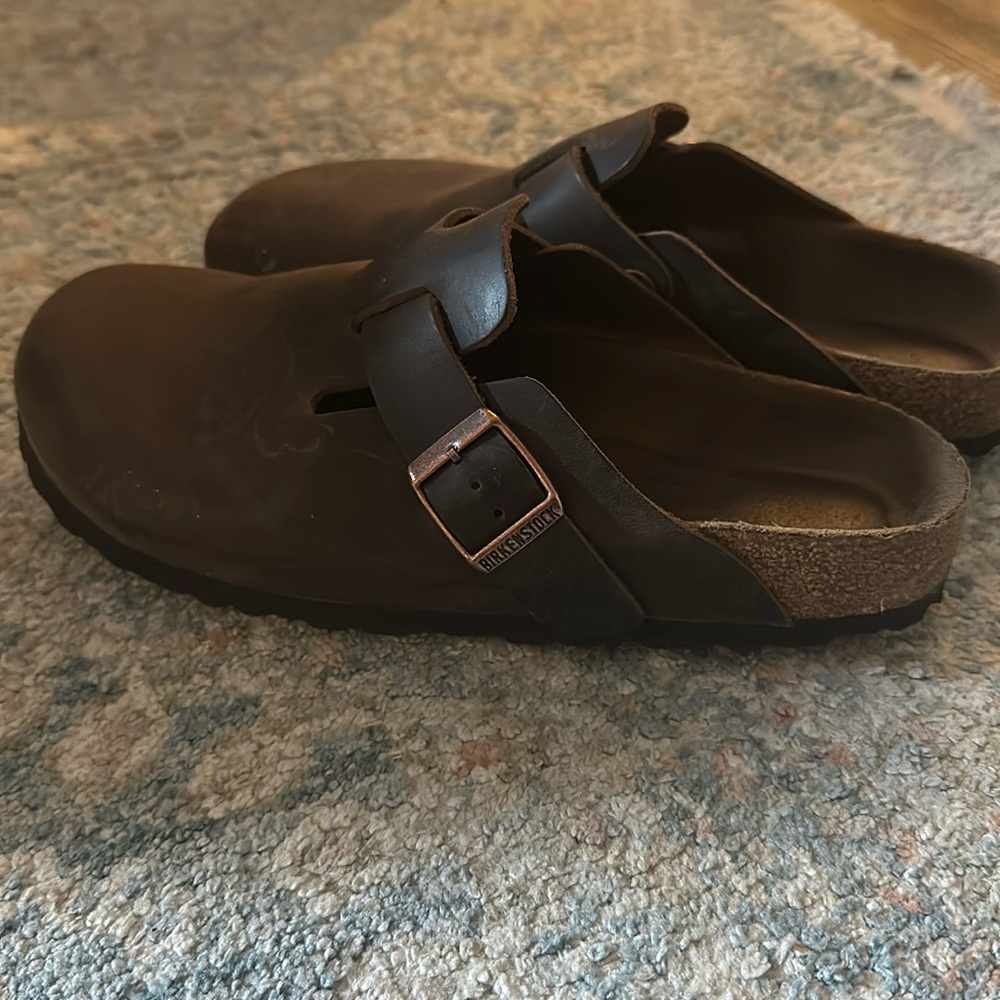 Boston oiled leather Birkenstocks